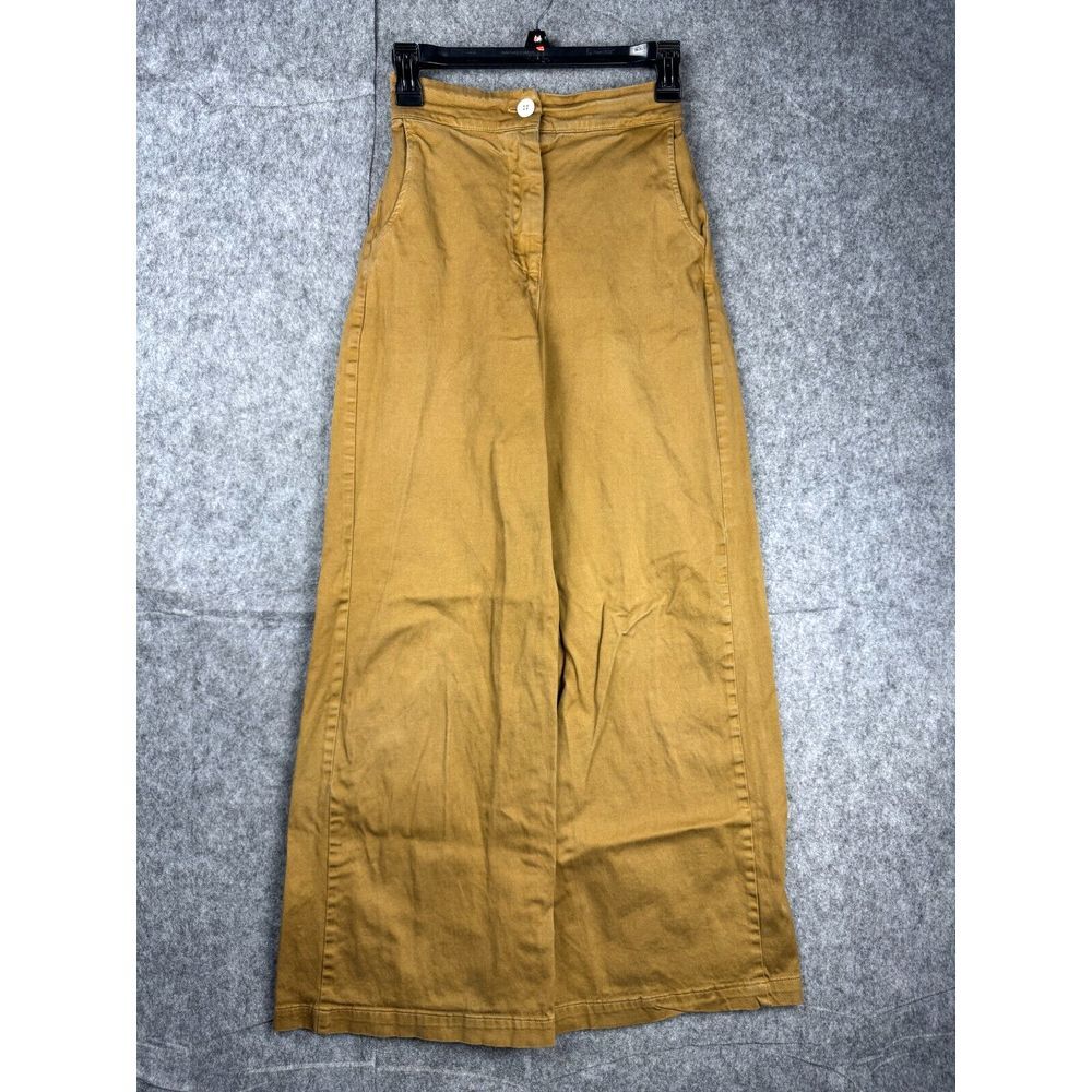 Longway California Pants Women's Small (23 x 28) Brown Wide Leg Flare High-Rise